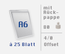 DIN A6 à 25 Blatt